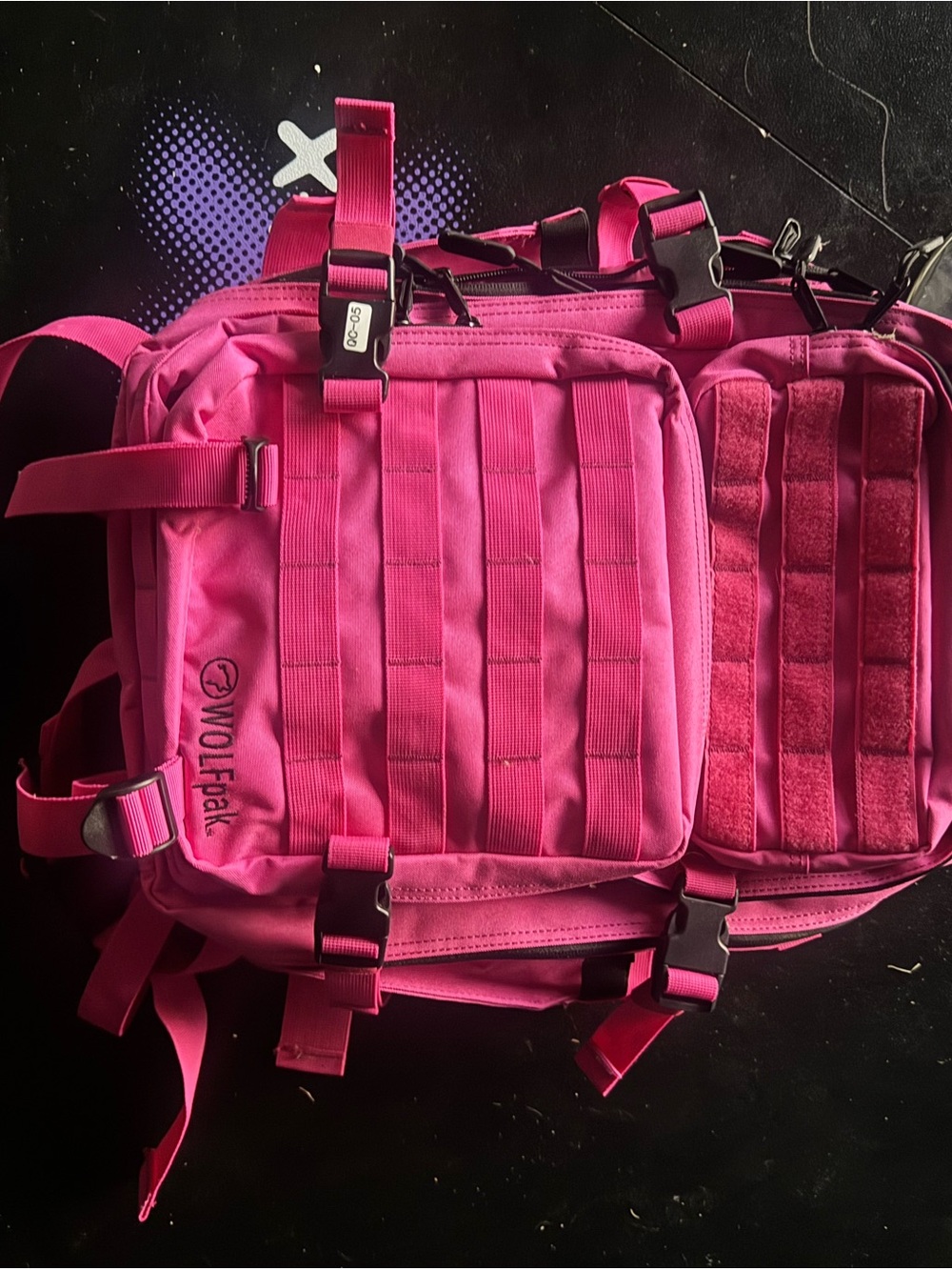 WOLF Hot Pink Tactical MOLLE Backpack